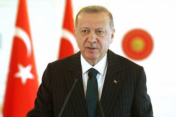 اردوغان: ترکیه ادعای مالکیت قلمرو هیچ منطقه ای را ندارد خبرنگاران